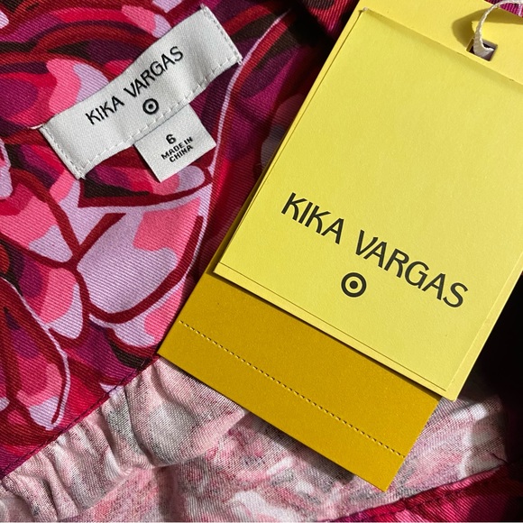 Kika Vargas x Target Mum Floral Scallop Edge Pink Mini Skirt - Picture 7 of 8